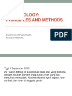 Epidemiology: Principles and Methods: Department of Public Health, Faculty of Medicine