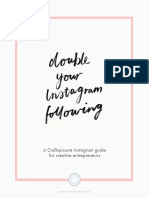 Double Your Instagram Following Ebook by Craftsposure