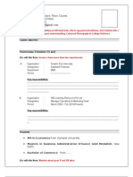 CV Format Geu