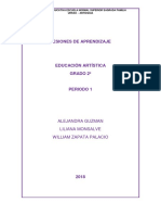 Planeación de Ed. Artística 2° P1