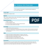 Computer Science Unit Plan