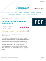 2-Ingredient Pumpkin Brownies - SugarHero