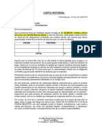 Carta Notarial de Cobro