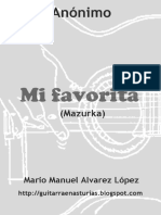 Anónimo. Mi Favorita (Mazurka) PDF