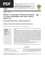 Effects of Vernacular Architecture Structure On Urban Sustainability Case Study: Qeshm Island, Iran