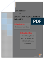 Operation Management in Banks