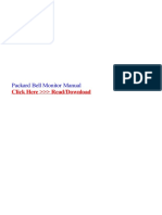 Packard Bell Monitor Manual