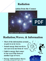 Radiation: Information From The Cosmos