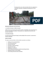 Excavation: Drawings Required For Excavation 1. Centreline Drawing or Gridline Drawing