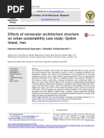 Effects of Vernacular Architecture Structure On Urban Sustainability Case Study: Qeshm Island, Iran