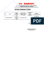 DAFTAR PERSONIL Tetap