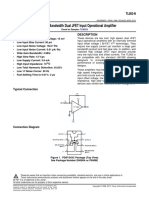 TL082 Wide Bandwidth Dual JFET Input Operational Amplifier: Features Description