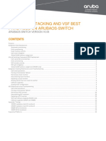 Aruba VSF Stacking and Best Practices