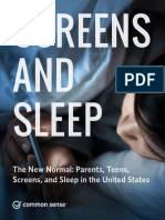 The New Normal: Parents, Teens, Screens and Sleep in The United States