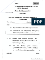 Question Paper... Computer Oriented Numerical Techniques