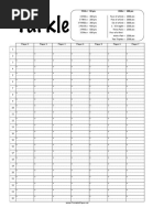 Farkle Score Sheet PDF