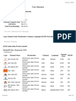 User Selection: À La Carte Channels (Pay Channels)