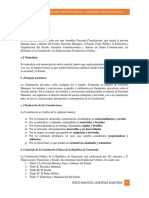 Temario de Derecho Constitucional y Derecho Administrativo