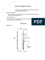 Secondary or Biological Treatment