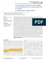 Dynamic Connectivity States Estimated From Resting fMRI Identify Differences Among Schizophrenia, Bipolar Disorder, and Healthy Control Subjects