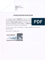 Attestation de Stage