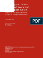 Tax Wedge On Labour Income in Croatia and The European Union