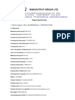 Specification D683 234.5KW 2300rpm Marine Engine PDF