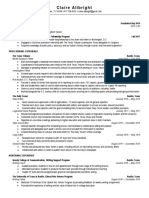 Allbright Claire Resume