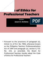 Code of Ethics For Professional Teachers