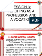 3 - Teaching As A Profession and Vocation