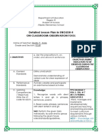 Detailed Lesson Plan in ENGLISH 4 On Classroom Observation Tool