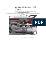 Diagrama de Caja de Fusibles Ford F150 1997