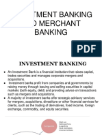 Investment Banking and Merchant Banking