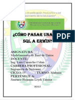 Pasar Una BDD SQL A Erwin