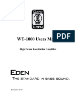 Eden WT-1000 User Manual