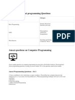 Syllabus For Amcat Programming Questions: Topic Subtopics