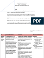 Grade 8 Long Range Plans 2018-19 FSL