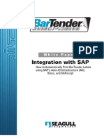 Bartender Integration With Sap