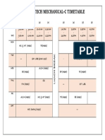 2/4 (2) B.Tech Mechanical-C Timetable: MC & MT (M301) TE (M301) MP Lab