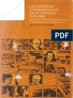 Guillermo Campero-Los Gremios Empresariales en El Período 1970-1983 PDF