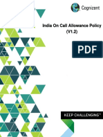 CTS India On Call Allowance Policy