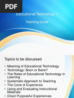 Lesson in Educ Tech 1 & Lecture Outline