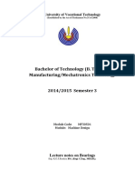 Lecture Notes On Bearings