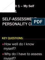 Lesson 1 - Self-Assessment Personality Check