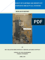 Pankow Report 1 - Purdue University - Dual Plate Composite Shear Wall