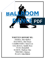 Ballroom Dance: Written Report by