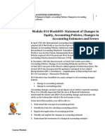 Module 014 Week005-Statement of Changes in Equity, Accounting Policies, Changes in Accounting Estimates and Errors