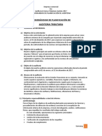 Memorándum de Planificación de Auditoría Tributaria