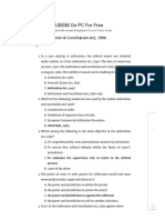 The Arbitration & Conciliation Act, 1996 MCQS