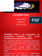 Colombo Plan: Presented by Anjali M 2017-31-019